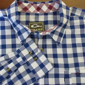Drake Men's Button Down Shirt Excellent Cond. XL